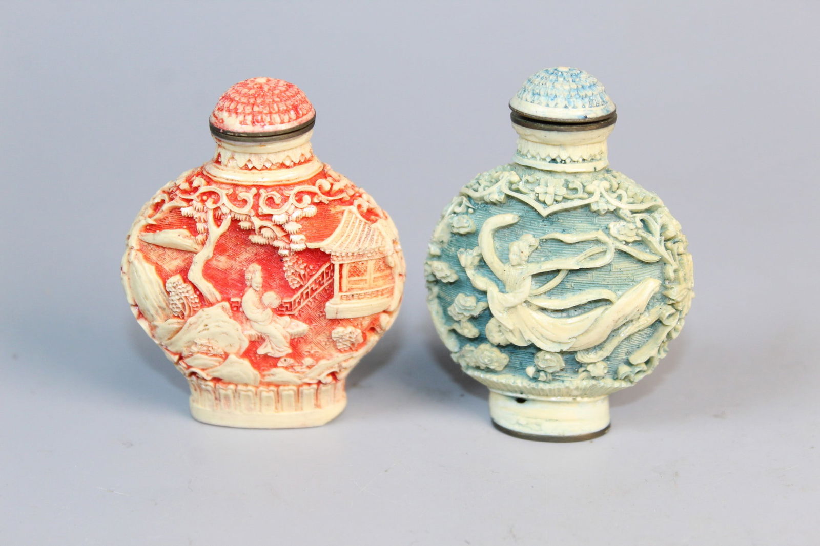 Two Chinese Snuff Bottles. (1 of 3)