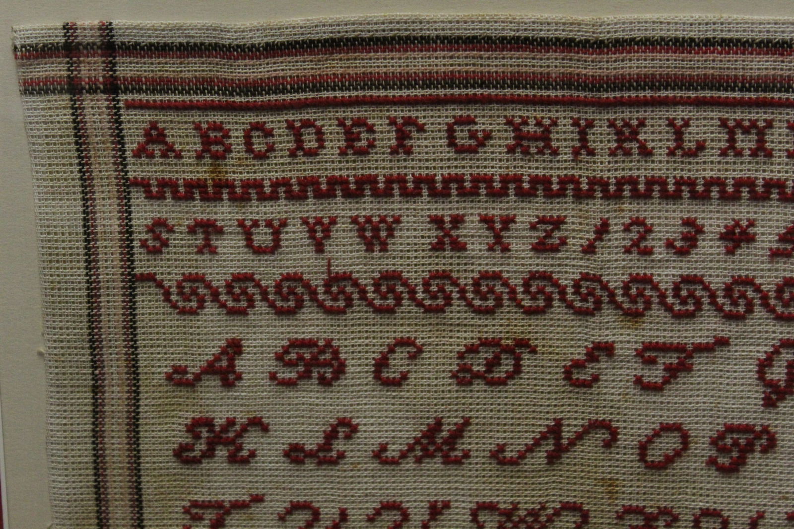 Framed 1886 Needle Point Sampler - 3