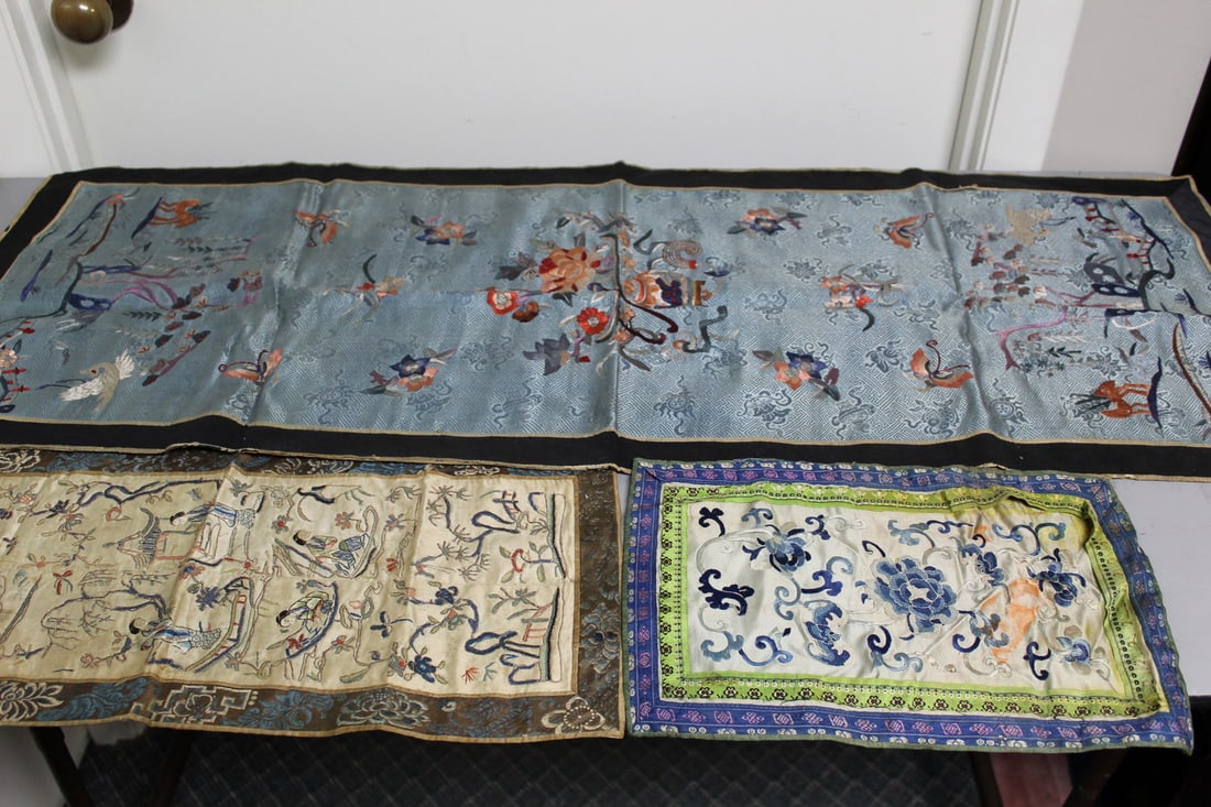 Three Chinese Embroidery Pieces (1 of 6)