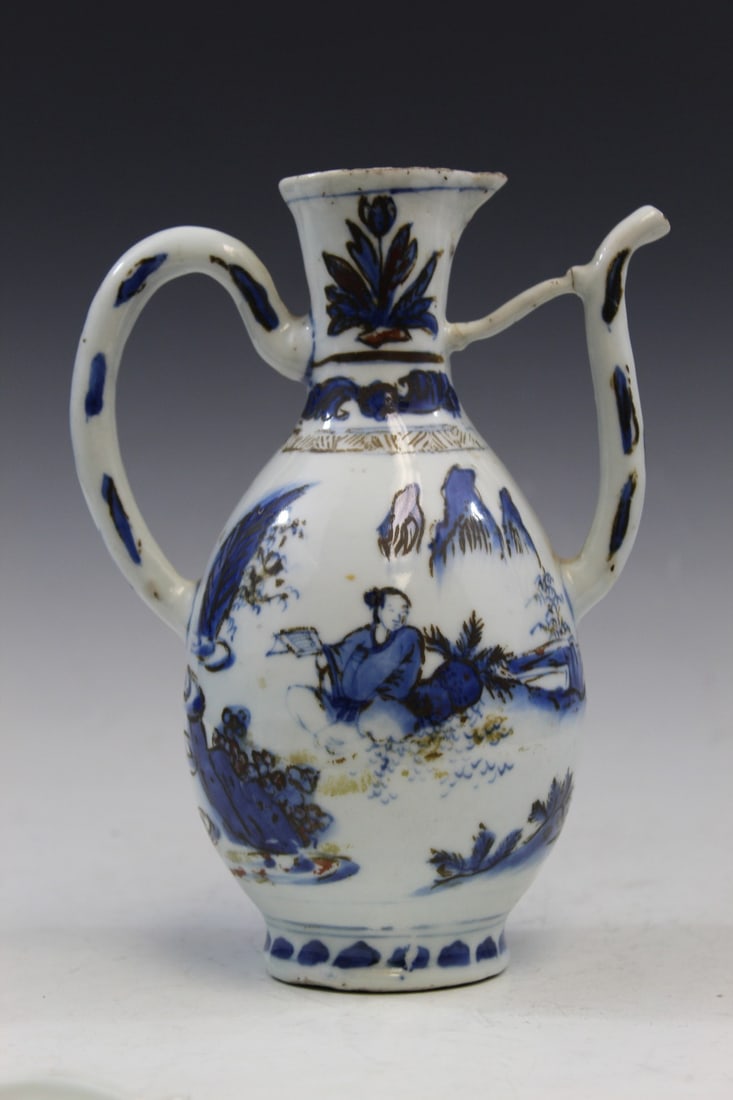 Chinese Blue and White Porcelain Wine Pot (1 of 9)