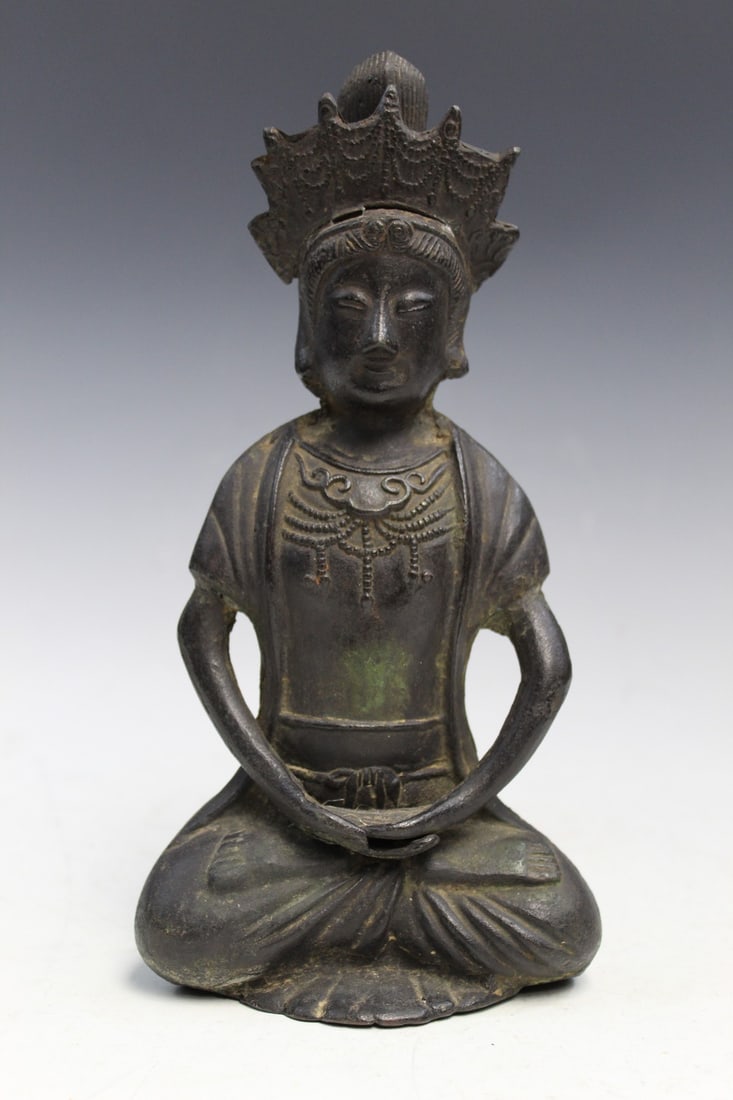 Chinese Bronze Guanyin Statue (1 of 9)