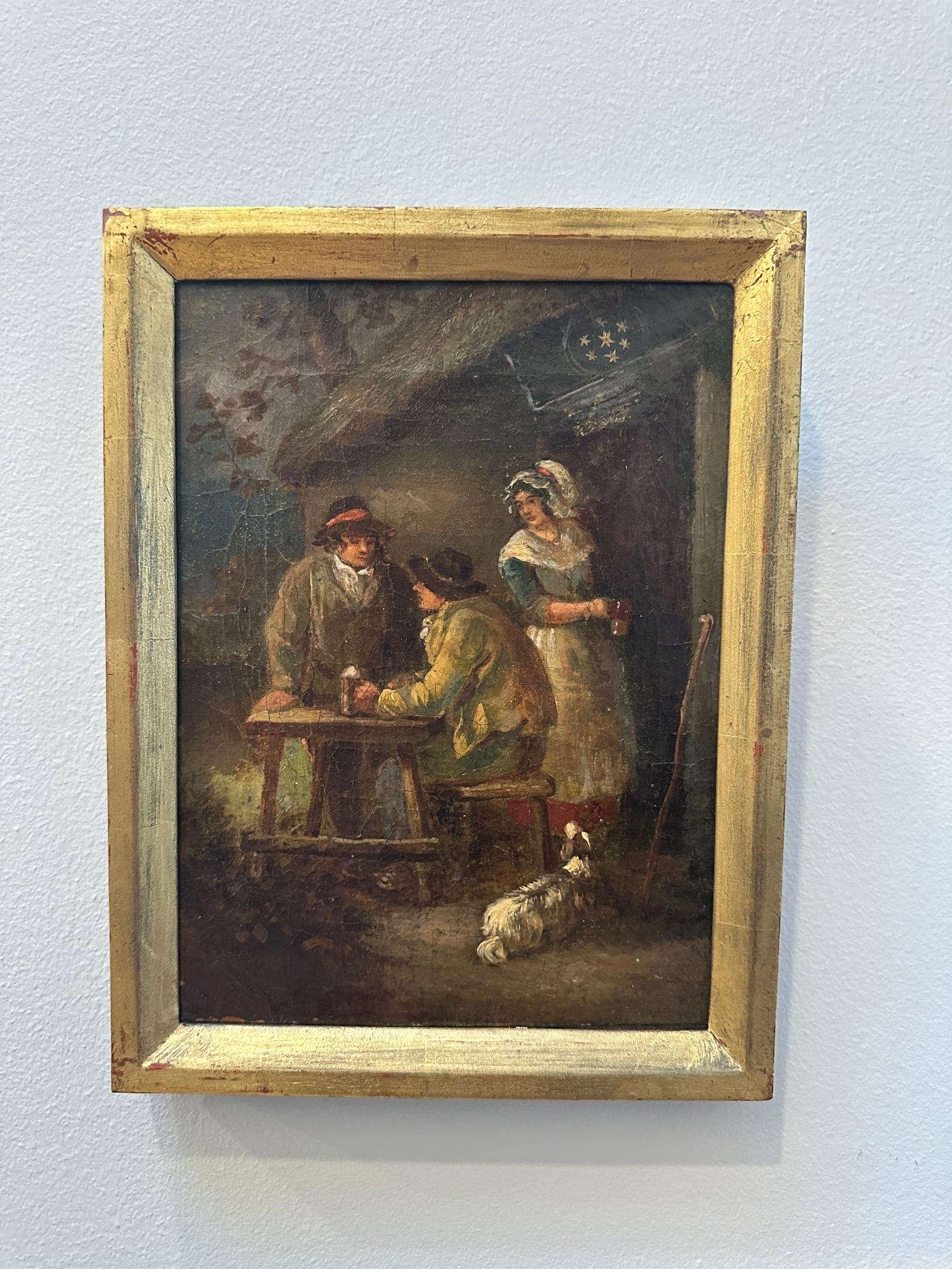 Outside the Alehouse, Oil Painting on Canvas, Attributed to George Morland. Circa 1790 to 1800, (1 of 8)