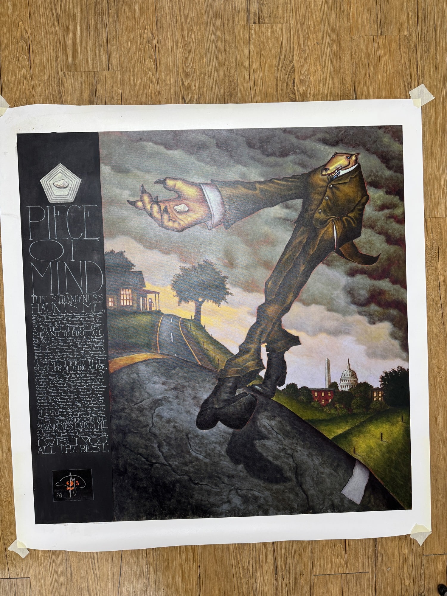 Markus Pierson "Piece of Mind" signed limited edition giclee on canvas (1 of 4)