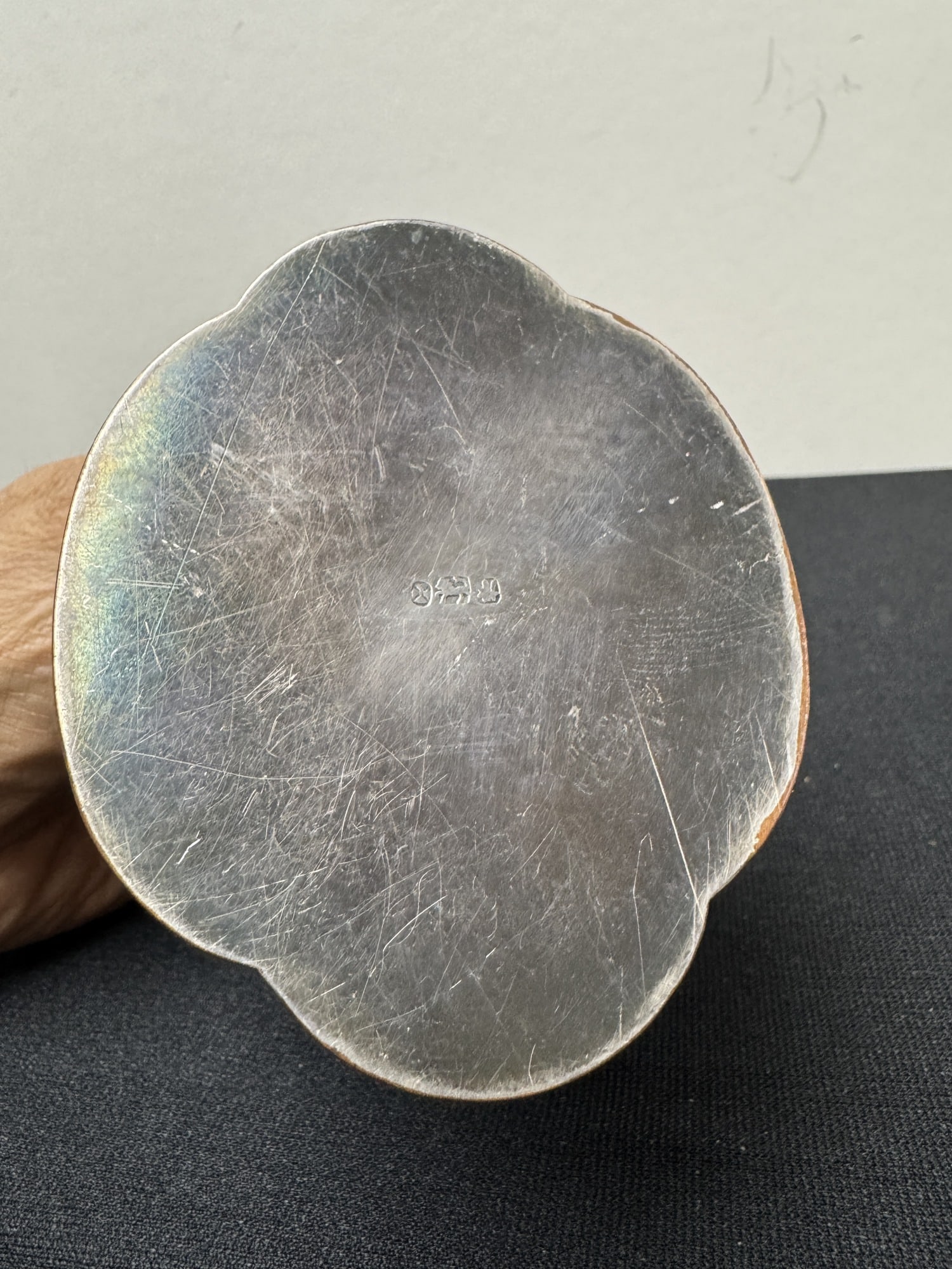 Silver Plate and Copper Tea Caddy - 5