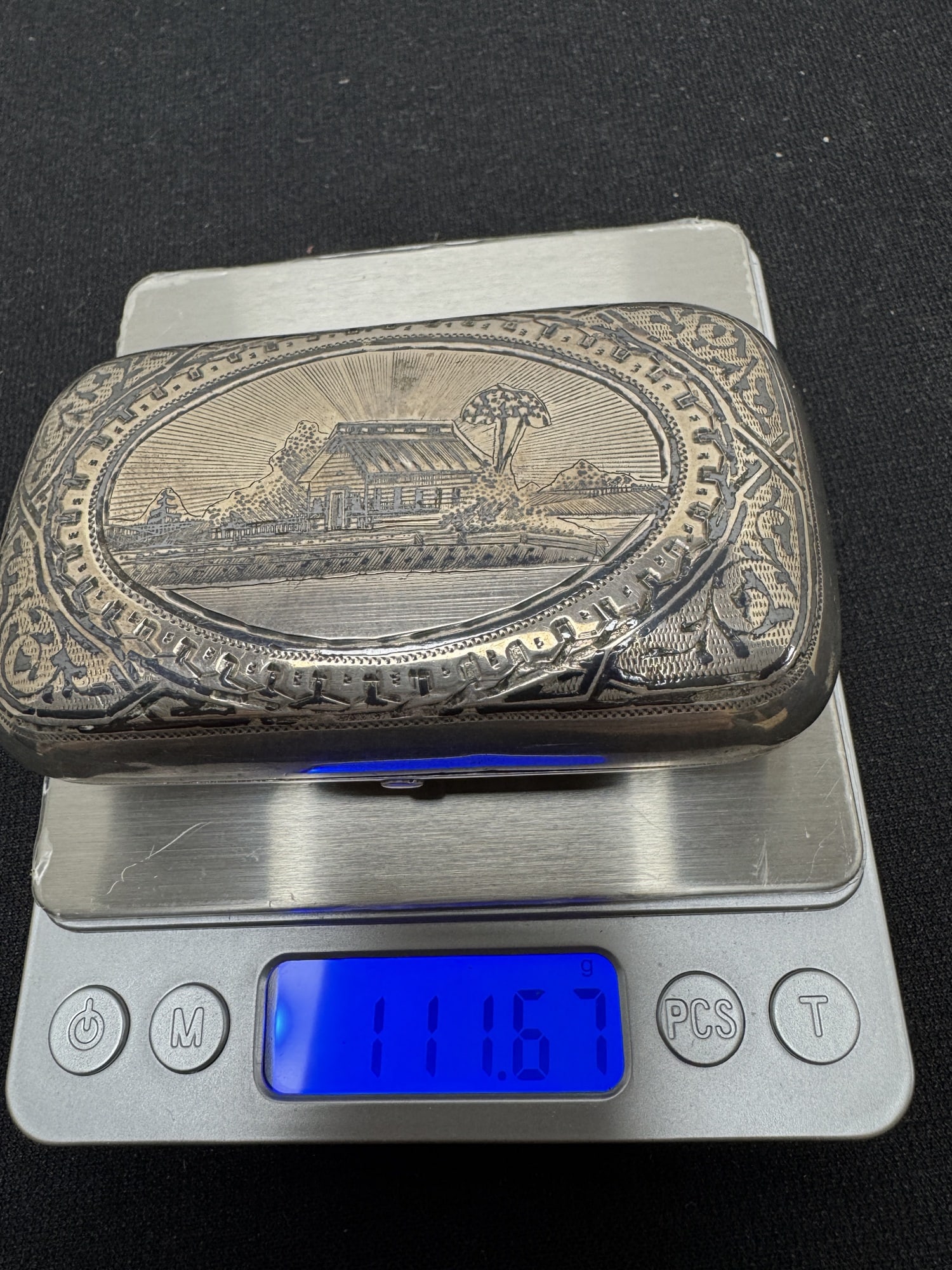 Russian Imperial Silver Cigarette Case - 5