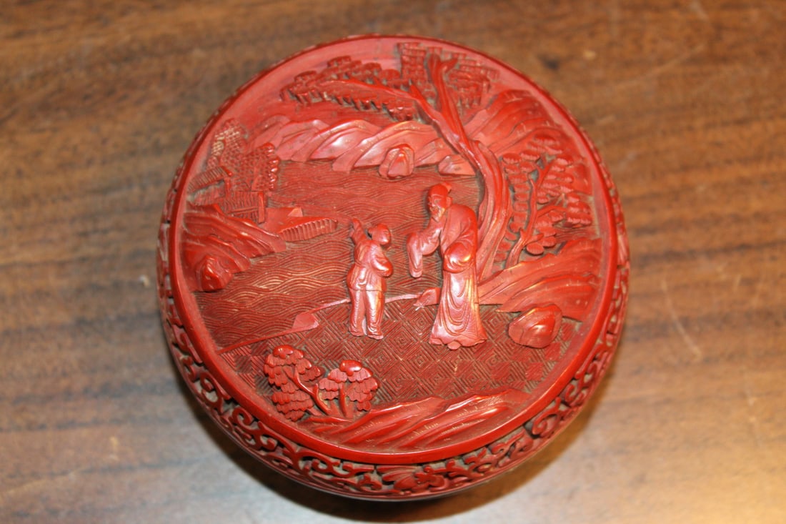 Chinese Cinnabar Box (1 of 7)