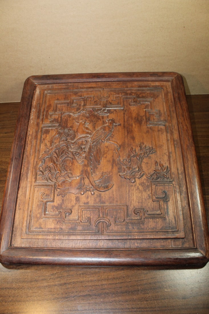 Chinese Carved Hardwood Panel (1 of 6)