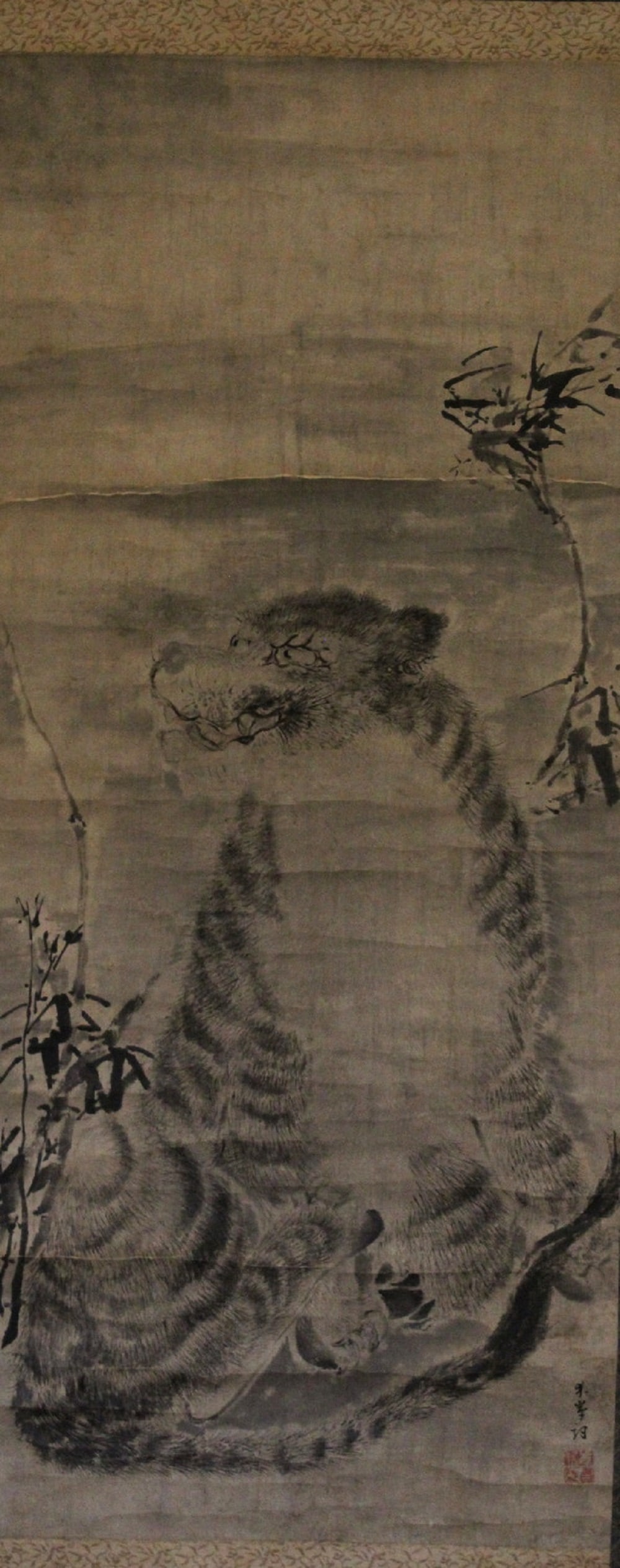 Tiger, Chinese Ink Painting on Paper Roll. (1 of 7)