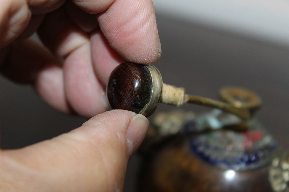 Chinese Coconut Shell Snuff Bottle - 5