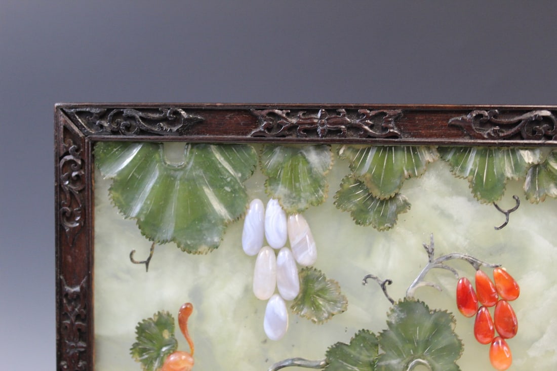 Chinese Jade Table screen - 2