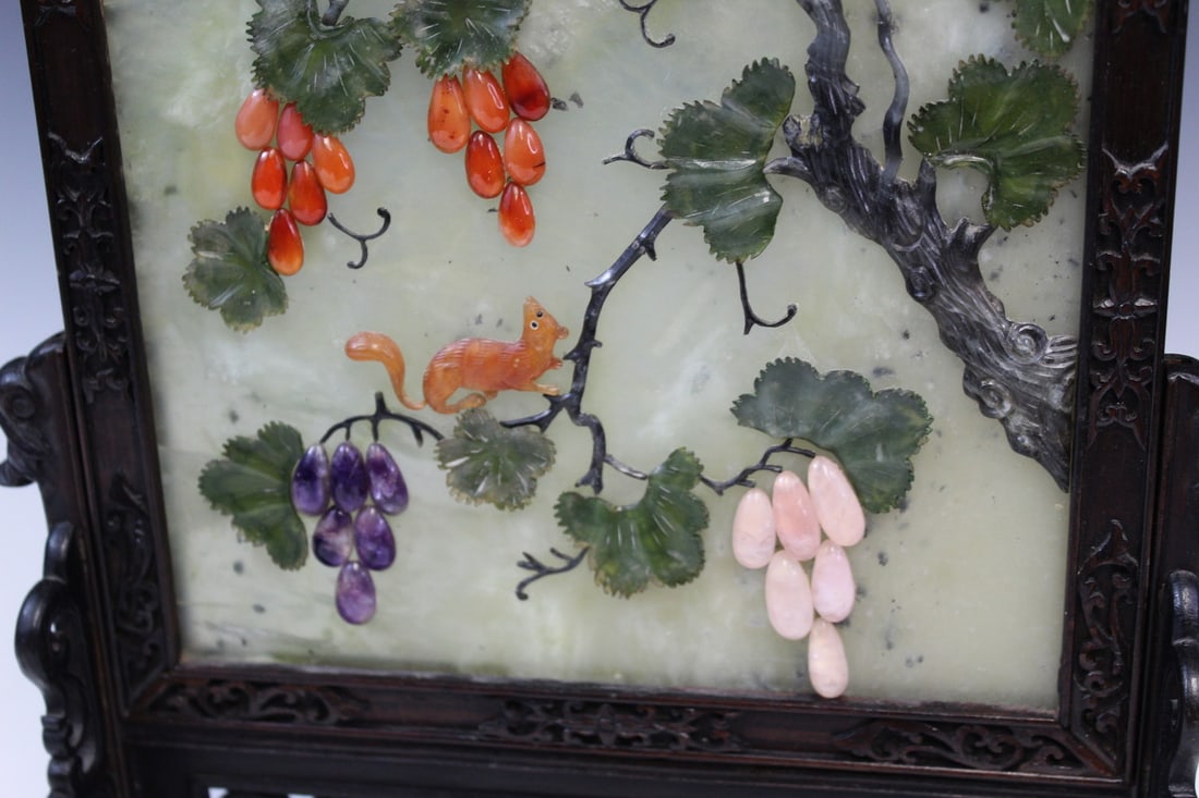 Chinese Jade Table screen - 3