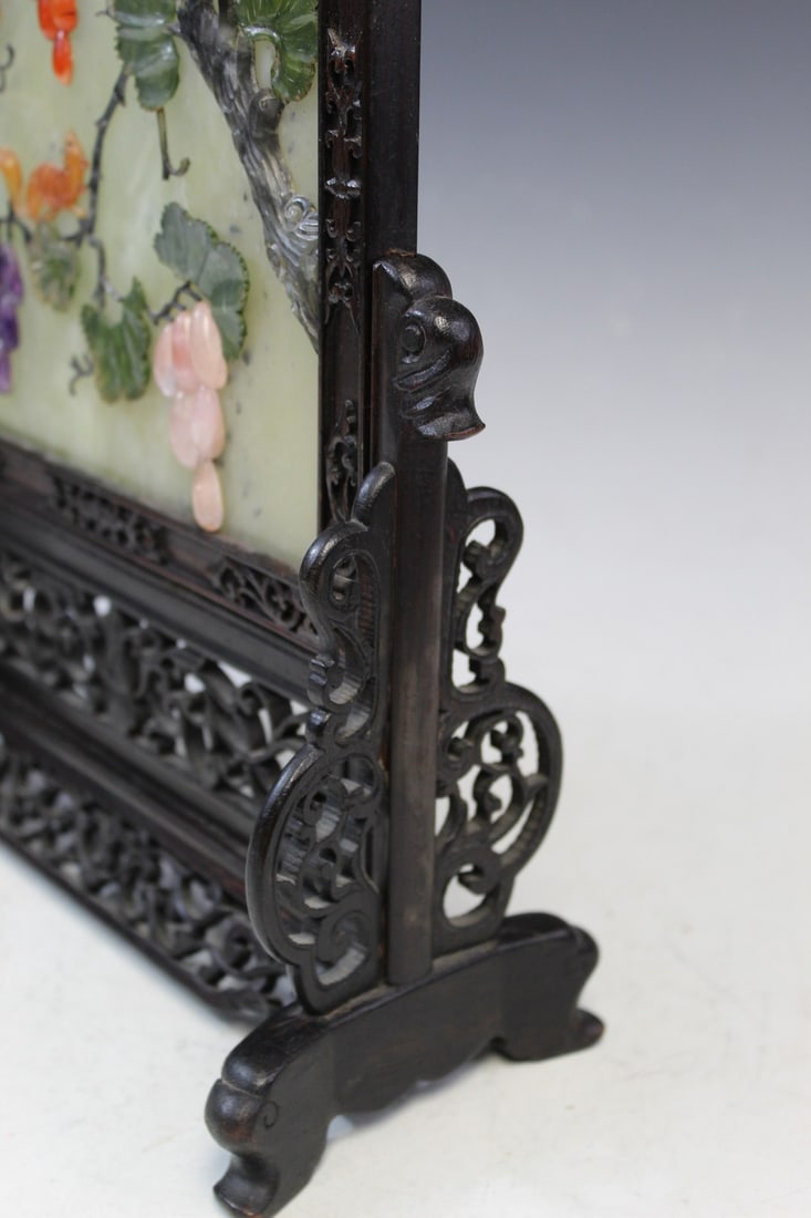 Chinese Jade Table screen - 4