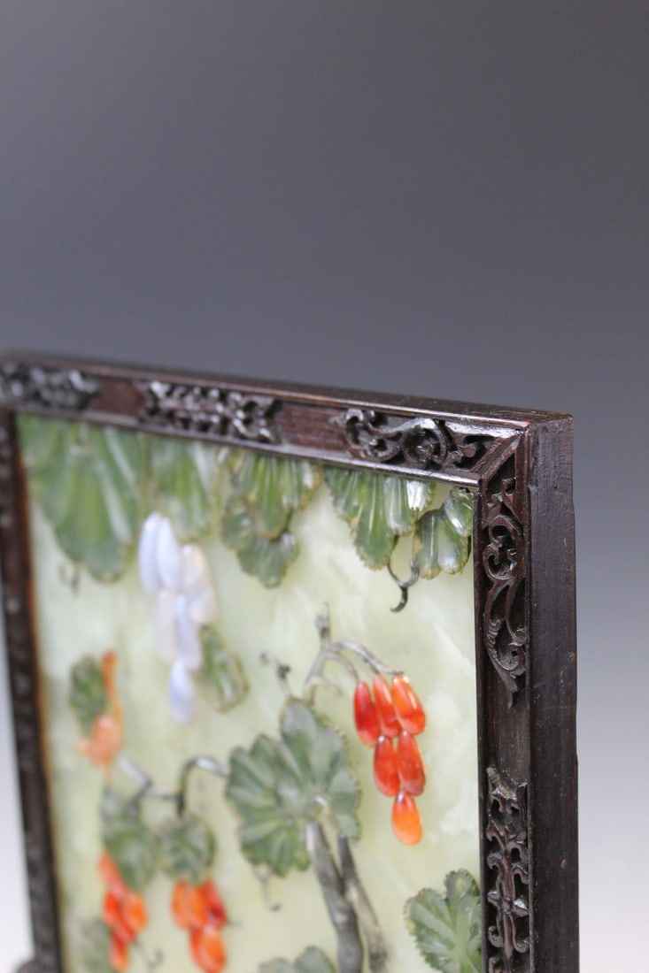 Chinese Jade Table screen - 5