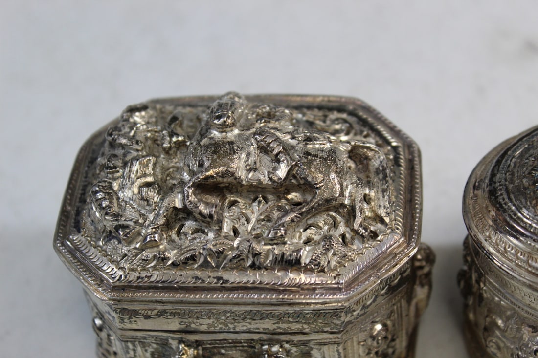 Two Asian Silver Boxes - 4