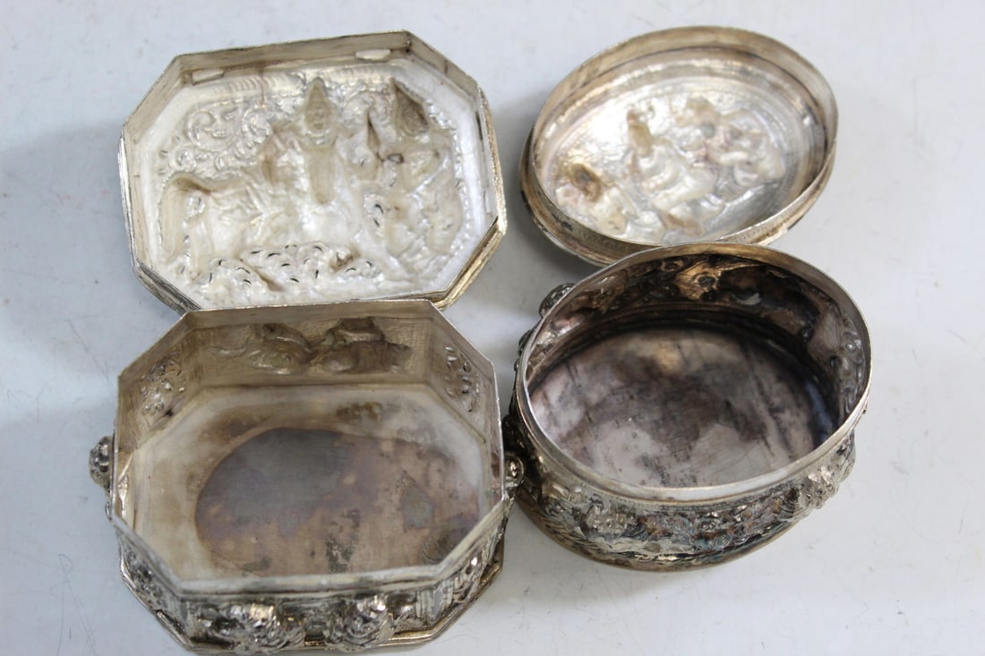 Two Asian Silver Boxes - 9