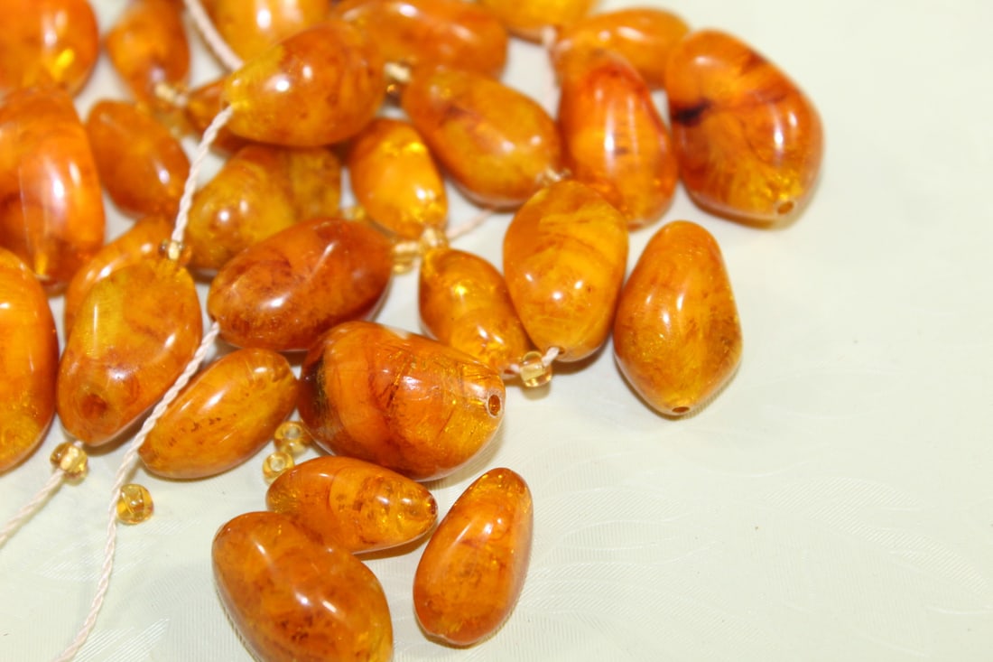 Amber-like Beads - 4