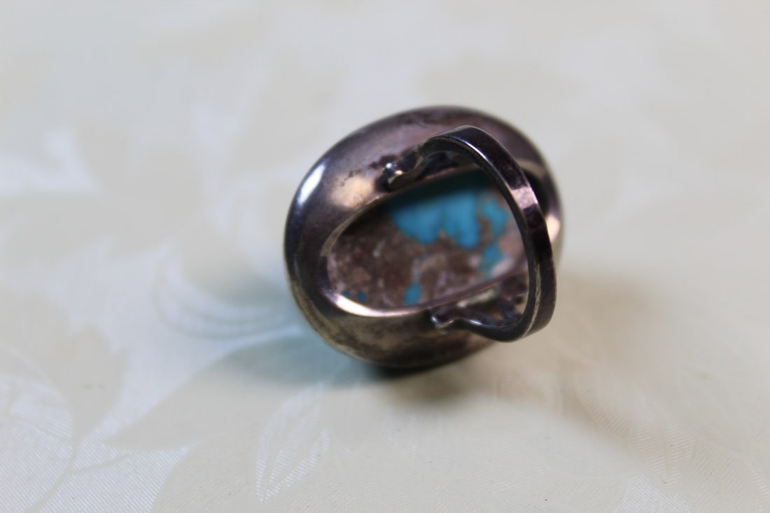 Sterling Silver Turquoise Ring - 3