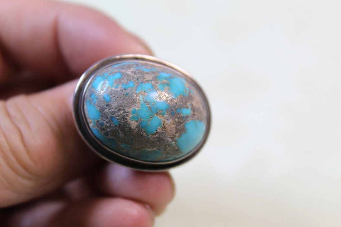 Sterling Silver Turquoise Ring - 4