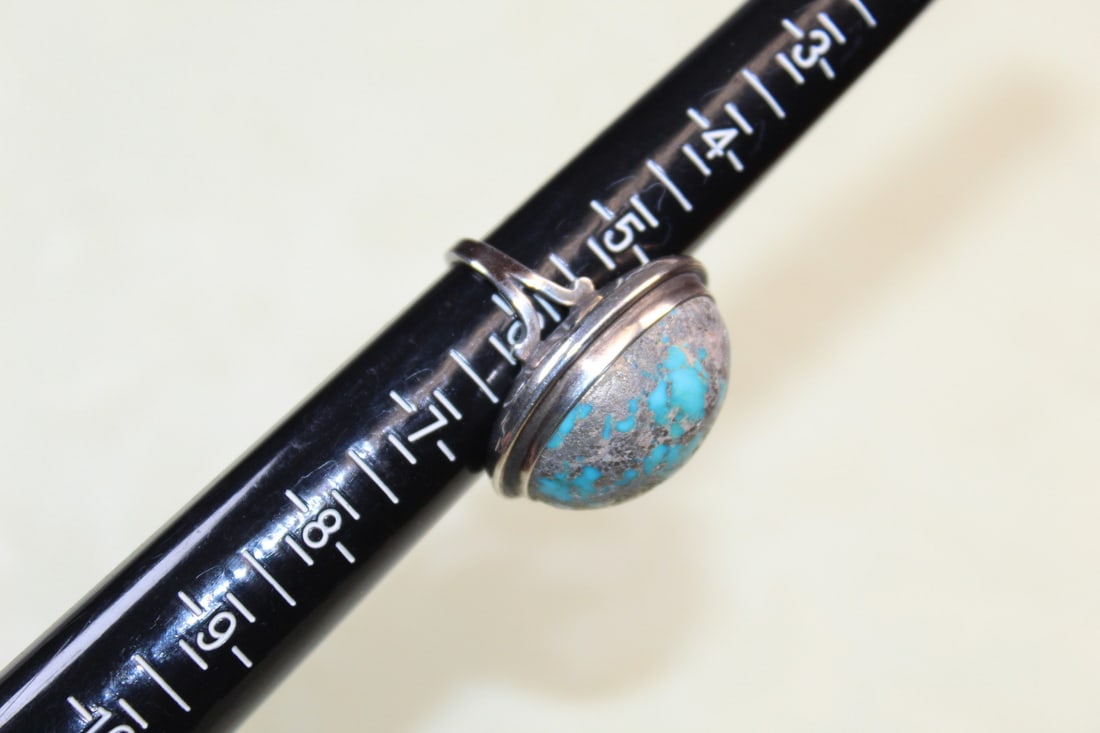 Sterling Silver Turquoise Ring - 5