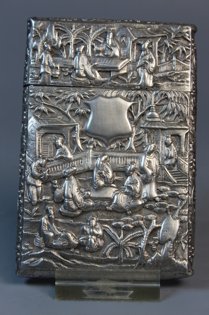 Chinese Export Silver Cigarette Case (1 of 7)