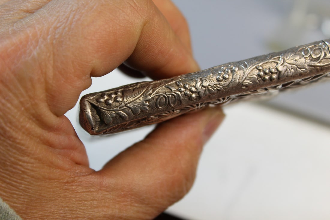 Chinese Export Silver Cigarette Case - 3