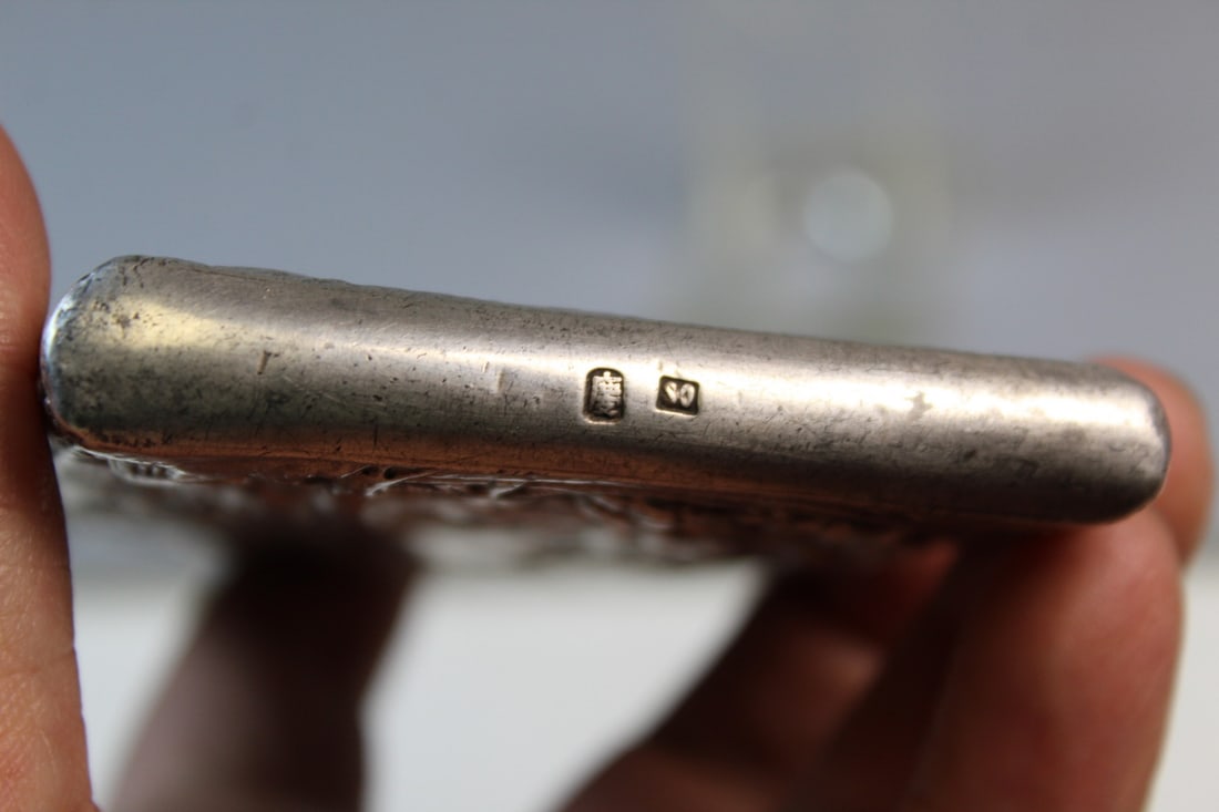 Chinese Export Silver Cigarette Case - 6