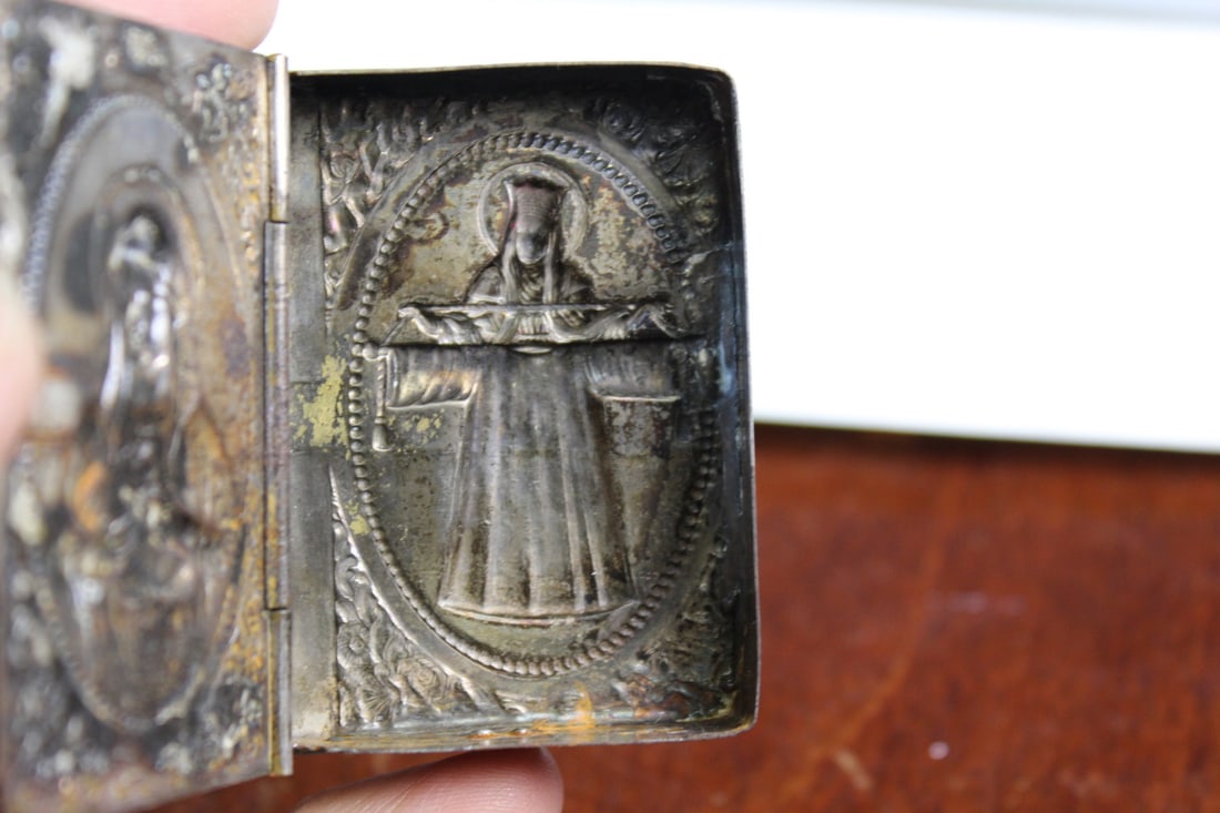 Antique Silver Snuff Box - 6