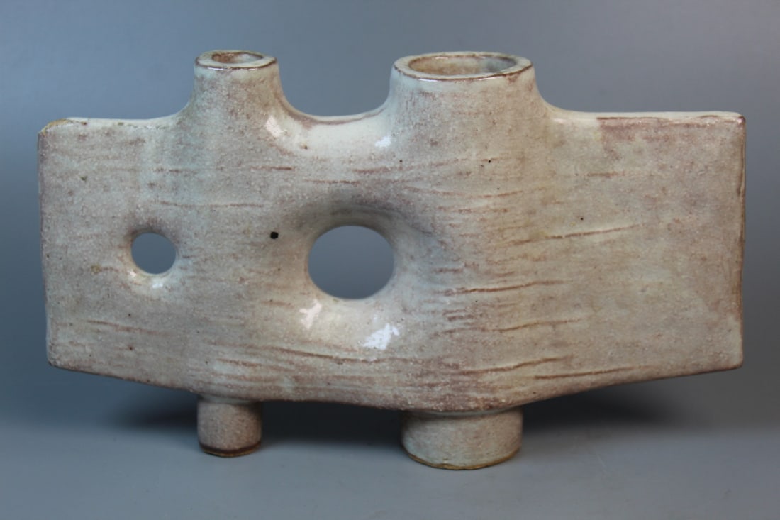 Japanese Art Pottery Flower Vase (1 of 8)