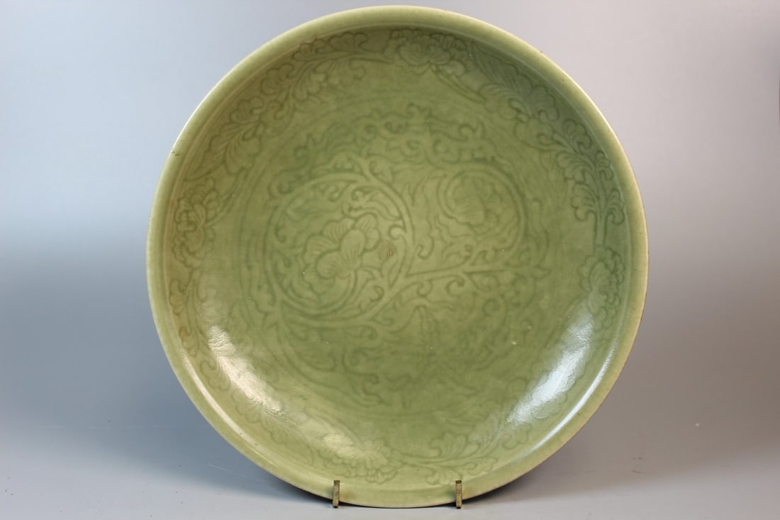 Chinese Celadon Plate (1 of 6)