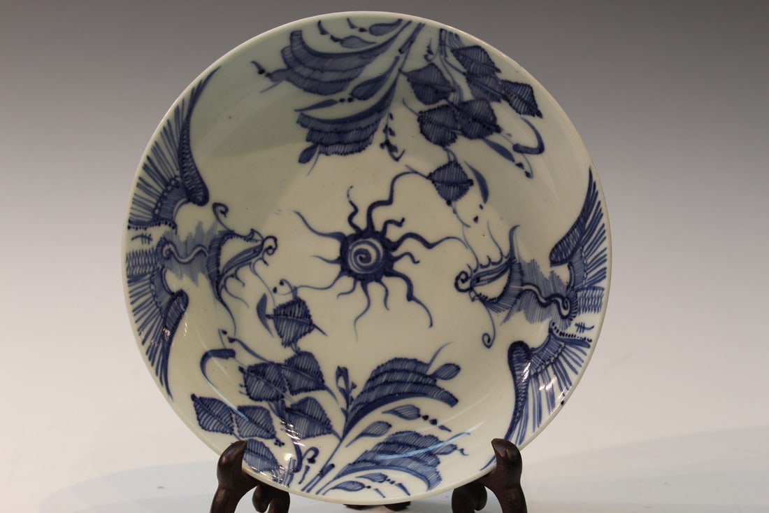 Chinese Blue and White Porcelain Plate (1 of 8)
