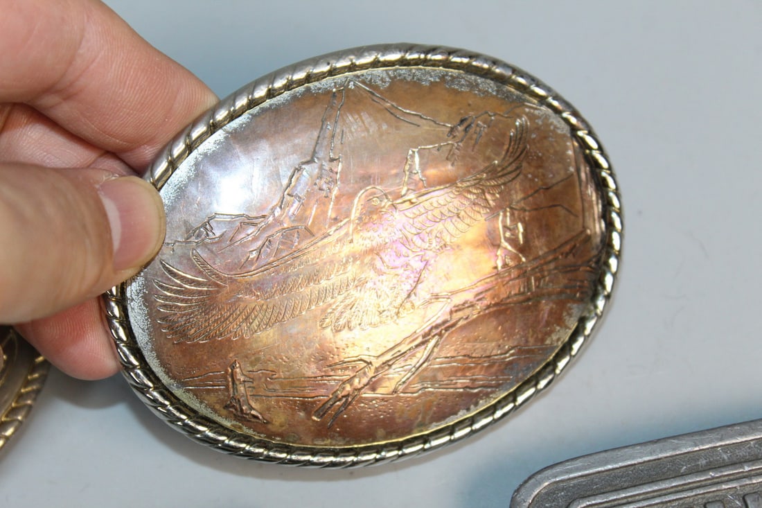 Five Belt Buckles - 5