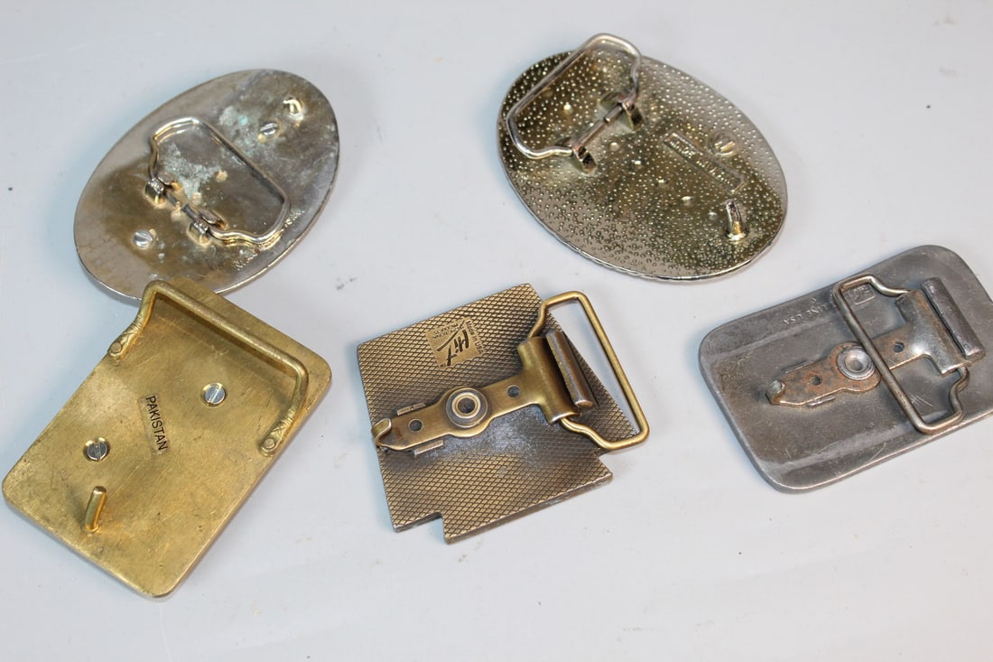 Five Belt Buckles - 6