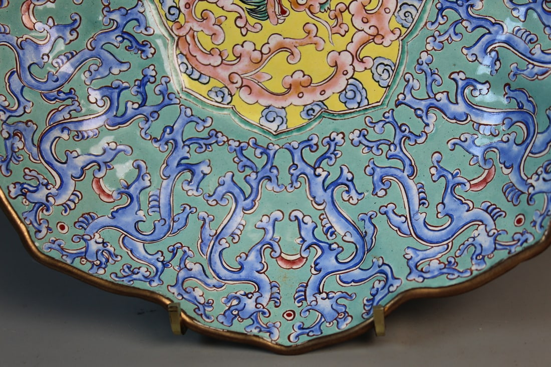 Chinese Enameled Dish - 4