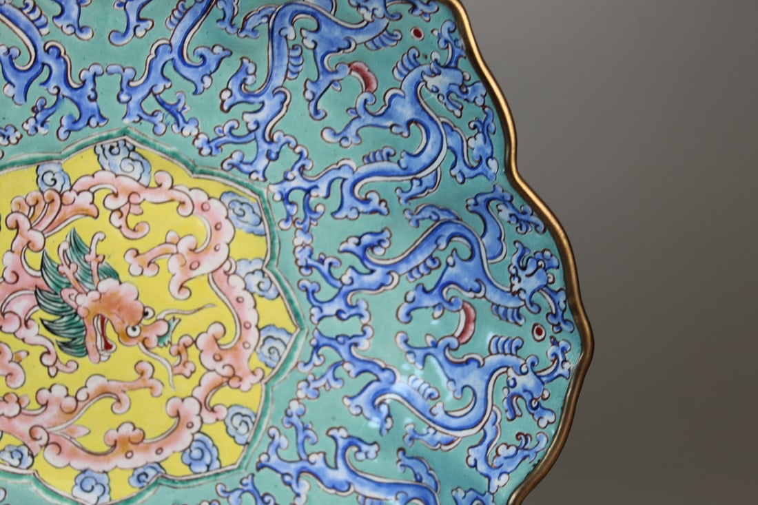 Chinese Enameled Dish - 5