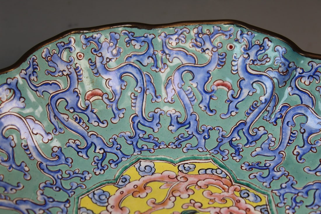Chinese Enameled Dish - 7