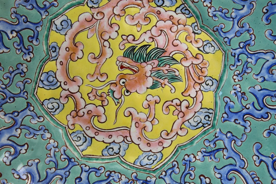 Chinese Enameled Dish - 8