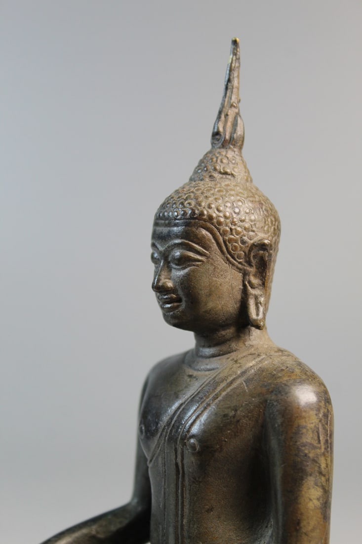 Thai Bronze Buddha Statue - 2