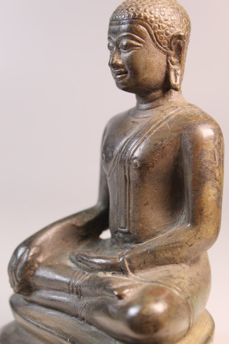 Thai Bronze Buddha Statue - 3
