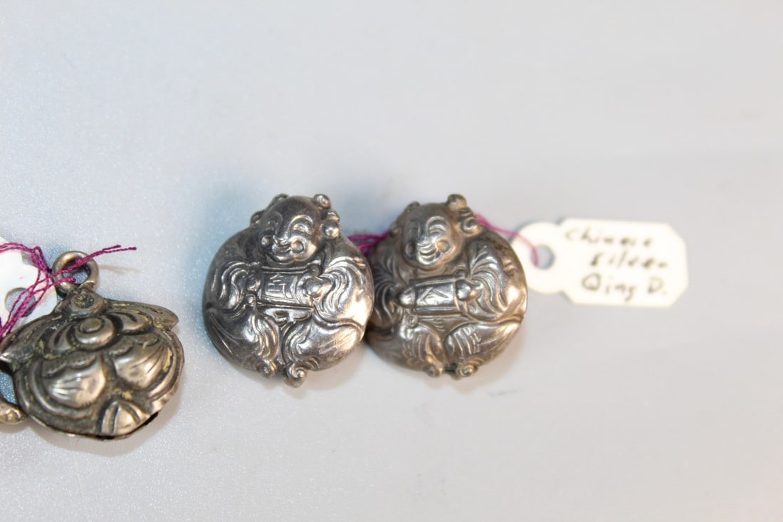 Antique Chinese Silver Buttons - 2