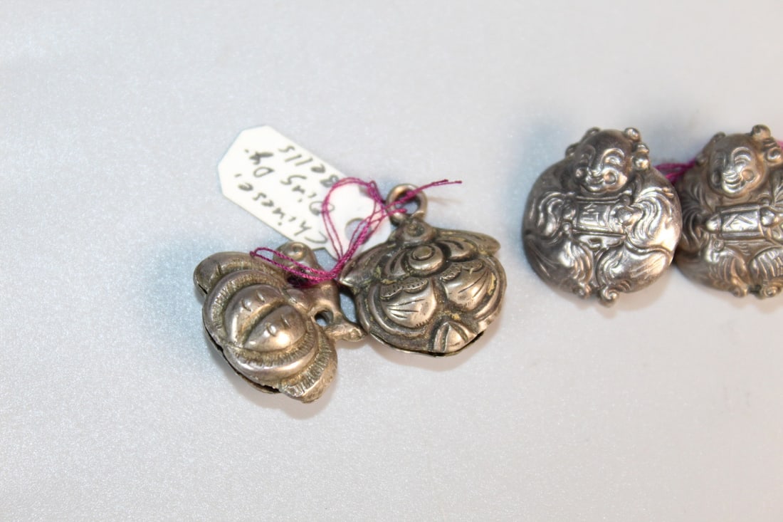 Antique Chinese Silver Buttons - 3