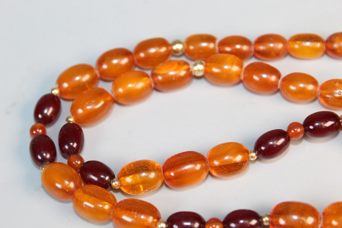 Amber Beads Necklace - 2