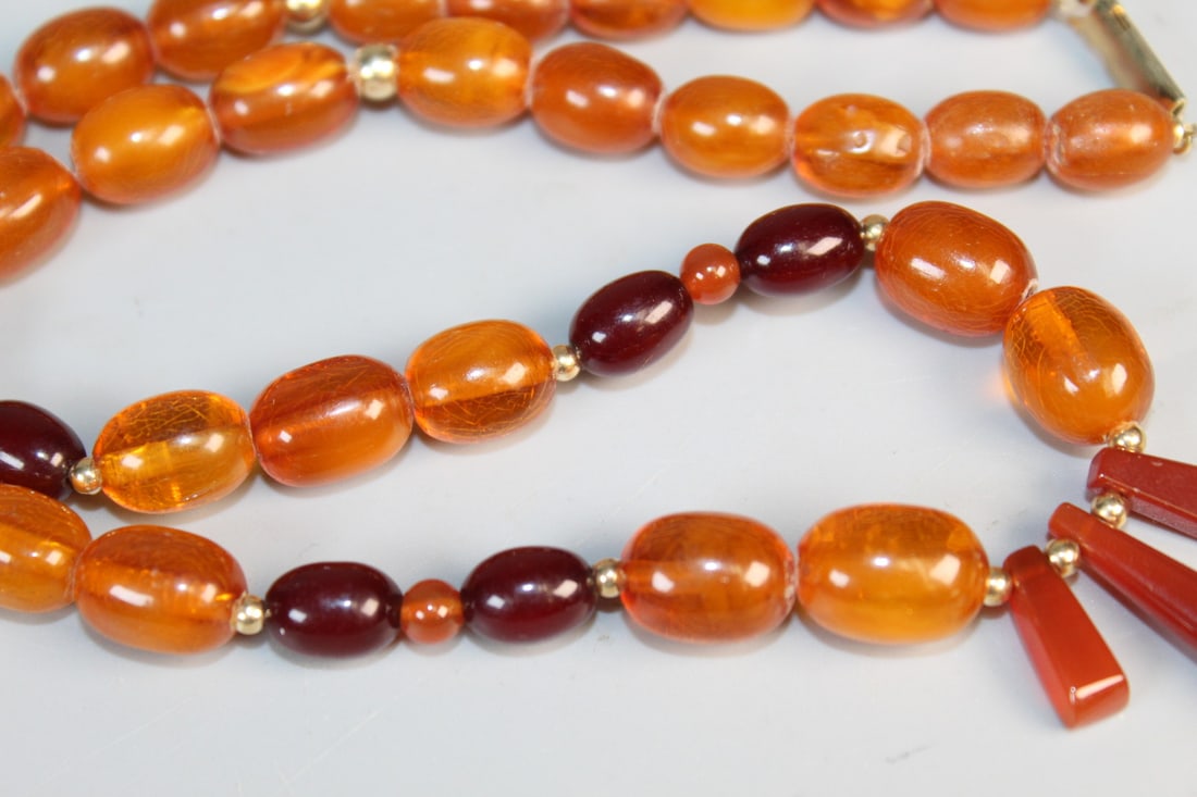 Amber Beads Necklace - 3