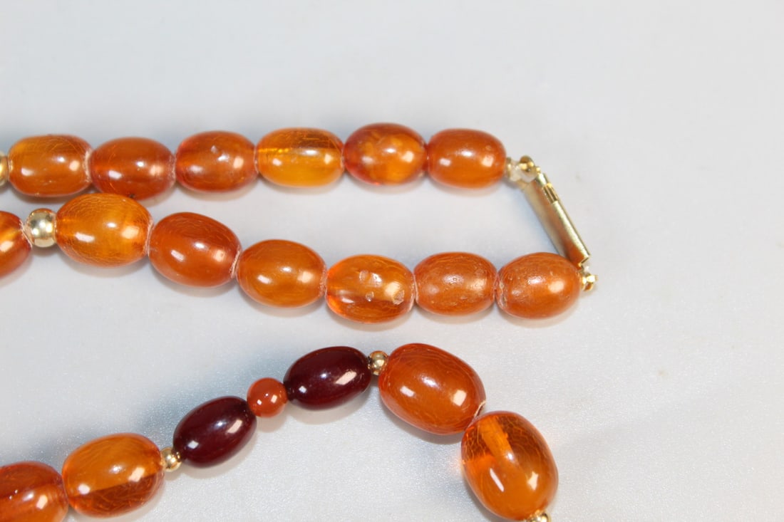 Amber Beads Necklace - 5