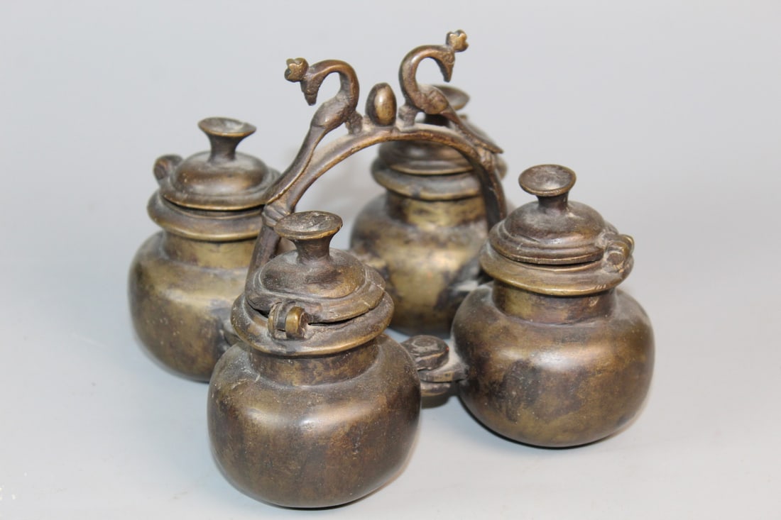 Indian Bronze Spice Box (1 of 9)