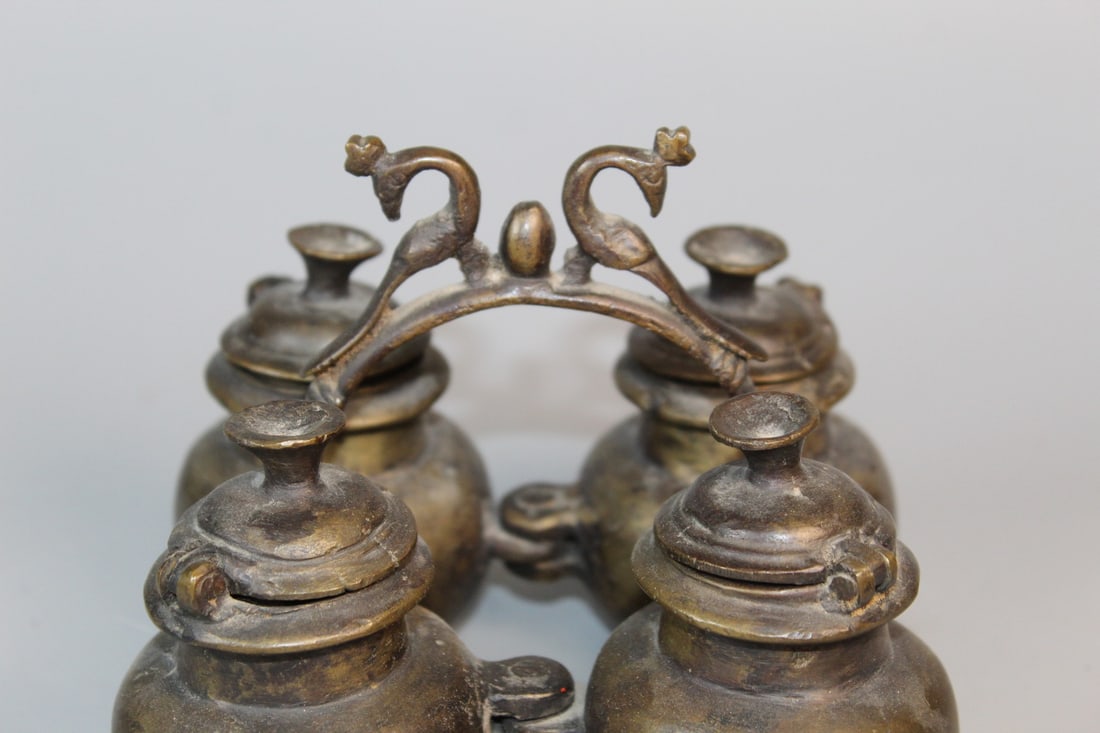 Indian Bronze Spice Box - 2