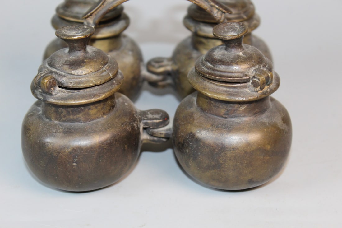Indian Bronze Spice Box - 3