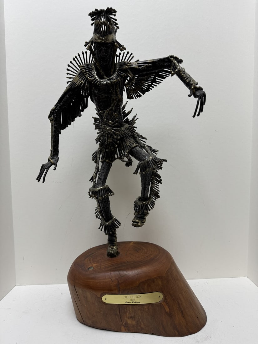 James H Scorse metal sculpture "Old Buck" 1969 (1 of 4)