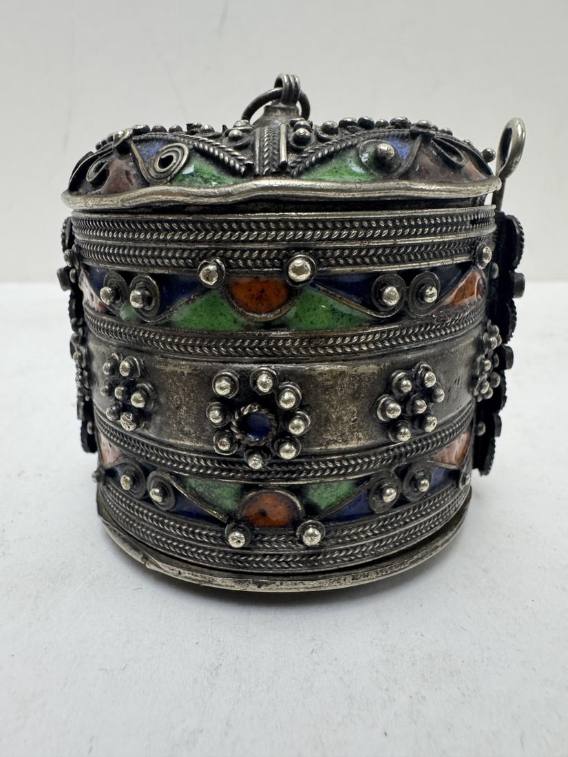 Moroccan enamel box - 2