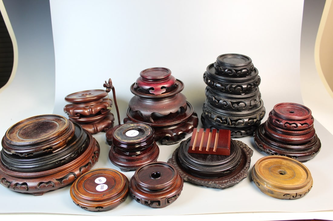 A Group of Asian Wood Stands (1 of 12)