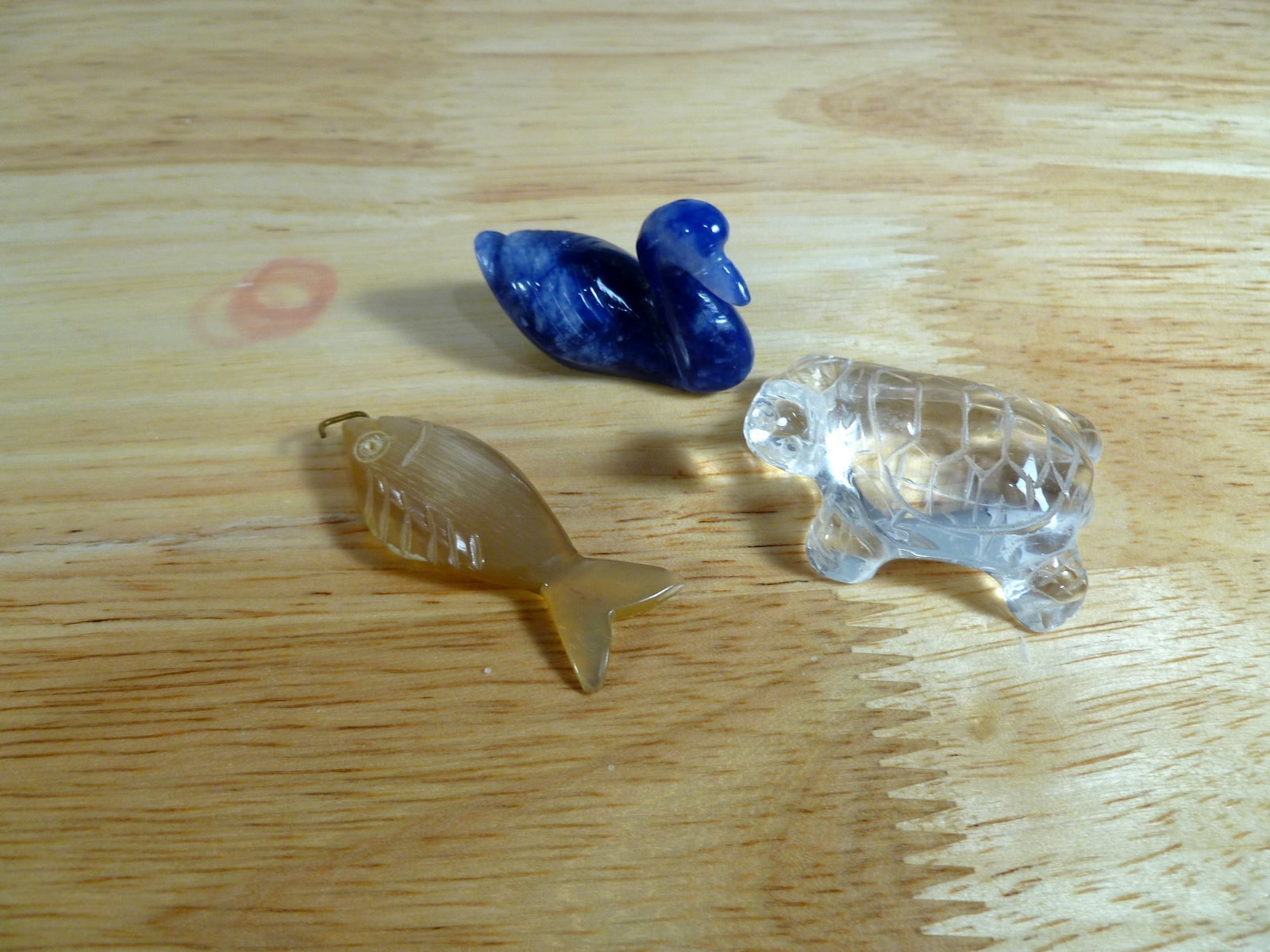 Three Carved Stone Animal Figurines (1 of 3)